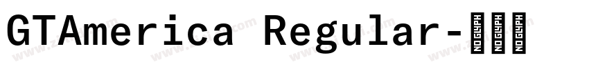 GTAmerica Regular字体转换